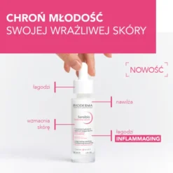 Bioderma Sensibio Defensive, łagodzące serum nawilżające, 30 ml