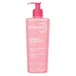 Bioderma Sensibio Gel, łagodzący żel micelarny do oczyszczania twarzy o nawilżającym działaniu, 500 ml