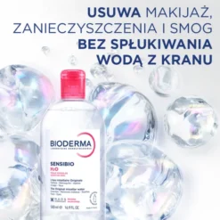 Bioderma Sensibio H2O, woda micelarna do skóry wrażliwej, 500 ml