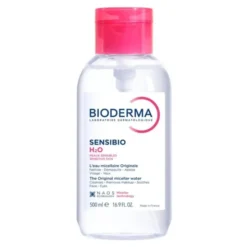Bioderma Sensibio H2O, woda micelarna do skóry wrażliwej, butelka z pompką, 500 ml