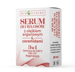 Bioelixire, serum do włosów z olejkiem arganowym i ceramidami 3w1, 20 ml