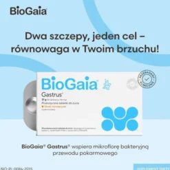 BioGaia Gastrus, tabletki do żucia o smaku mandarynkowym, 30 szt.
