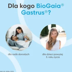 BioGaia Gastrus, tabletki do żucia o smaku mandarynkowym, 30 szt.