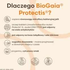 BioGaia, tabletki do żucia, probiotyczne, 10 szt.