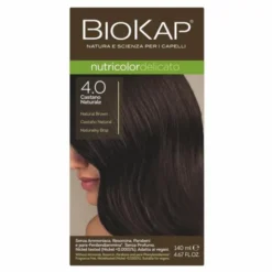 Biokap Nutricolor Delicato, farba do włosów, 4.0 naturalny brąz, 140 ml