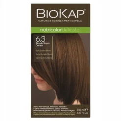 Biokap Nutricolor Delicato, farba do włosów, 6.3 ciemny złoty blond, 140 ml