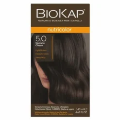 Biokap Nutricolor, farba do włosów, 5.0 jasny brąz, 140 ml