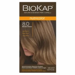 Biokap Nutricolor, farba do włosów, 8.0 jasny blond, 140 ml