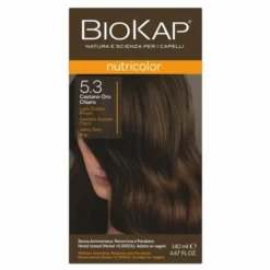 Biokap Nutricolor, farba do włosów, 5.3 jasny złoty brąz, 140 ml