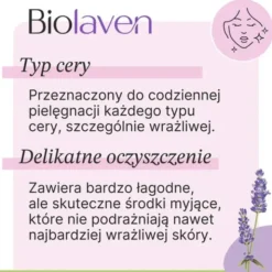 Biolaven Organic, pianka myjąca do twarzy, 150 ml