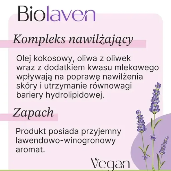 Biolaven Organic, pianka myjąca do twarzy, 150 ml