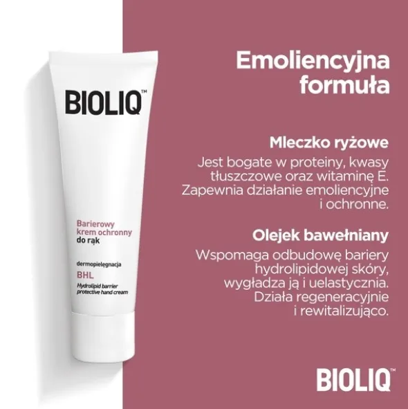 Bioliq BHL, barierowy krem ochronny do rąk, 75 ml