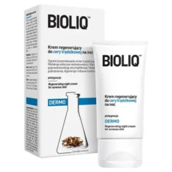 Bioliq Dermo, krem regenerujący do cery trądzikowej na noc, 50 ml
