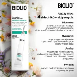 Bioliq, korygujący krem pod oczy z efektem chłodzącym, 10 ml