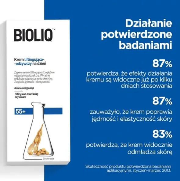 Bioliq 55+, krem liftingująco-odżywczy na dzień, 50 ml
