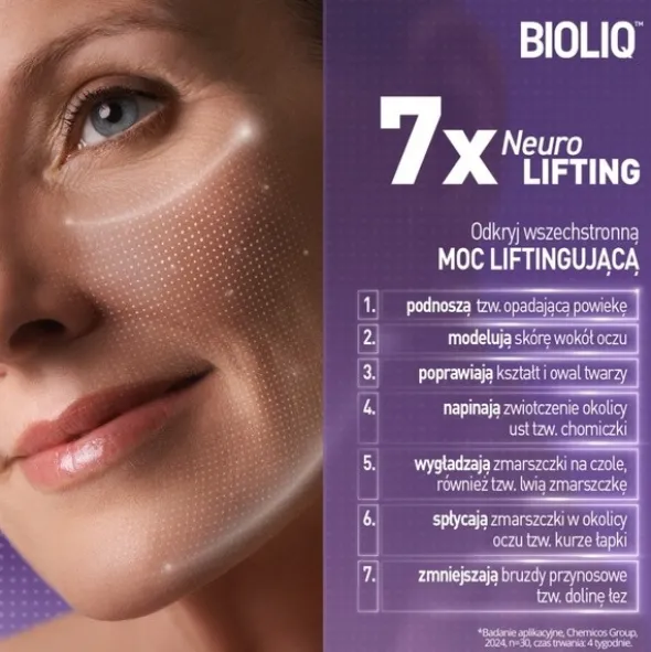 Bioliq Pro, neuropeptydowe ampułki liftingujące, 7 x 1,5 ml
