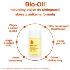 Bio-Oil, specjalistyczny olejek do pielęgnacji skóry, na blizny i rozstępy, 60 ml