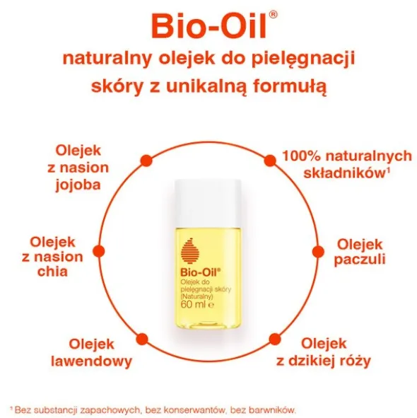 Bio-Oil, specjalistyczny olejek do pielęgnacji skóry, na blizny i rozstępy, 60 ml