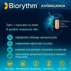 Biorythm, Ashwagandha, kapsułki, 30 szt.