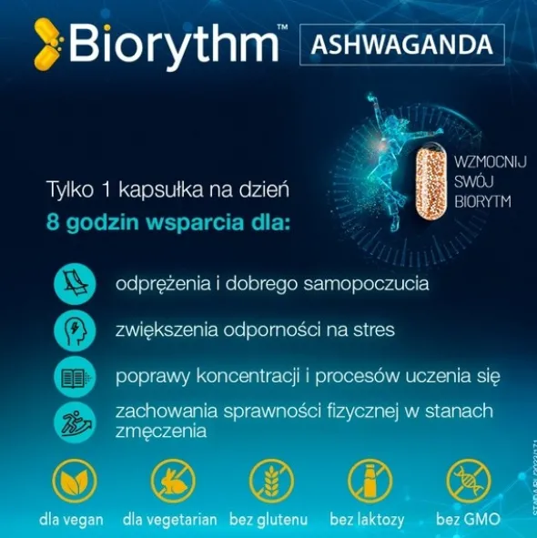 Biorythm, Ashwagandha, kapsułki, 30 szt.