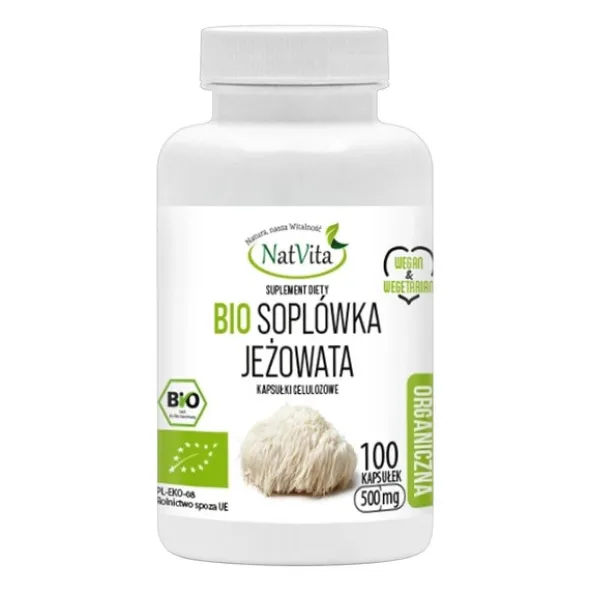 Bio Soplówka jeżowata 500 mg, kapsułki, 100 szt.