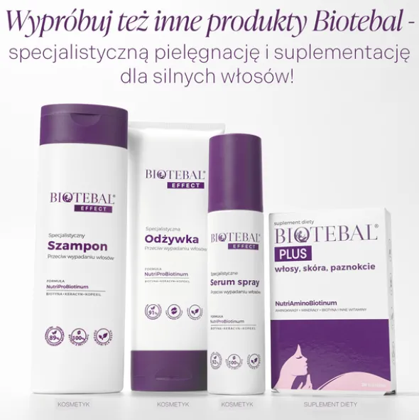 Biotebal Effect, specjalistyczny szampon przeciw wypadaniu włosów, 200 ml
