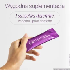 Biotebal Hair & Skin Collagen Booster, saszetki z proszkiem, Sunny Peach, 8 g x 30 szt.