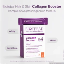 Biotebal Hair & Skin Collagen Booster, saszetki z proszkiem, Sunny Peach, 8 g x 30 szt.