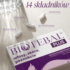 Biotebal PLUS włosy, skóra, paznokcie, tabletki, 40 szt. (30 szt. + 10 szt.)