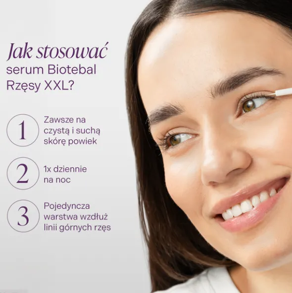 Biotebal rzęsy XXL, serum pobudzające wzrost rzęs, 3 ml