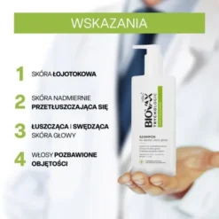 Biovax Trychologic Przetłuszczanie, szampon do włosów i skóry głowy, 200 ml