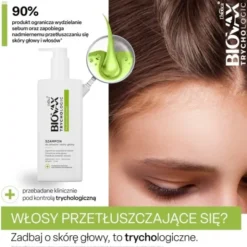 Biovax Trychologic Przetłuszczanie, szampon do włosów i skóry głowy, 200 ml