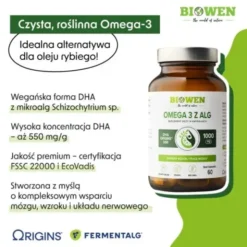 Biowen Omega 3 z Alg, kapsułki miękkie, 60 szt.