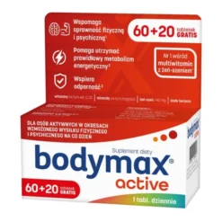 Bodymax Active, tabletki, 60 szt. + 20 szt.