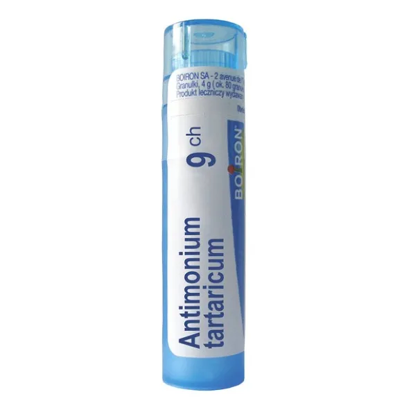 Boiron Antimonium tartaricum, 9CH, granulki, 4 g
