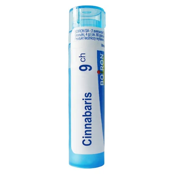 Boiron Cinnabaris, 9CH, granulki, 4 g