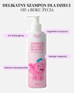 Bosko Cosmetics, szampon dla dzieci, delikatny od 3 roku życia, 200 ml