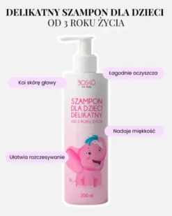 Bosko Cosmetics, szampon dla dzieci, delikatny od 3 roku życia, 200 ml