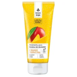 Botanic Origin, regenerująca maska do włosów z mango i keratyną, 200 ml