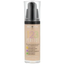 Bourjois 1, 2, 3 Perfect, podkład do twarzy o średnim kryciu, 53 Light Beige, 30 ml