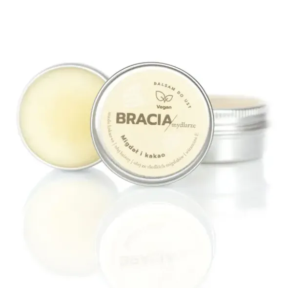 Bracia Mydlarze, balsam do ust, Migdał i kakao, 15 g