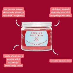 Bracia Mydlarze, peeling cukrowy do ciała, czereśnia z kaszmirem, 250 g