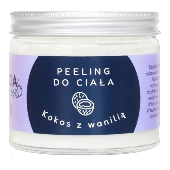 Bracia Mydlarze, peeling drobnoziarnisty, Kokos z wanilią, 250 ml