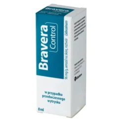 Bravera Control, 96 mg/g, aerozol na skórę opóźniający wytrysk, 8 ml