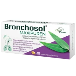 Bronchosol Maxipuren, 200 mg, kapsułki dojelitowe miękkie, 30 szt.
