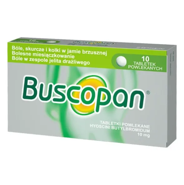 Buscopan, 10 mg, tabletki powlekane, 10 szt.