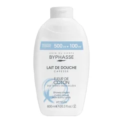 Byphasse Caresse, krem pod prysznic z ekstraktem z nasion bawełny, 600 ml