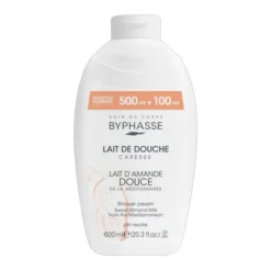 Byphasse Caresse, krem pod prysznic z olejem ze słodkich migdałów, 600 ml