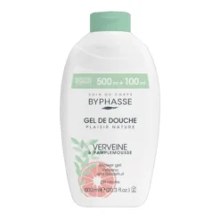 Byphasse Plaisir Nature, żel pod prysznic, werbena i grejpfrut, 600 ml
