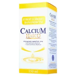 Calcium Hasco, 115,6 mg/5ml, syrop o smaku bananowym, 150 ml